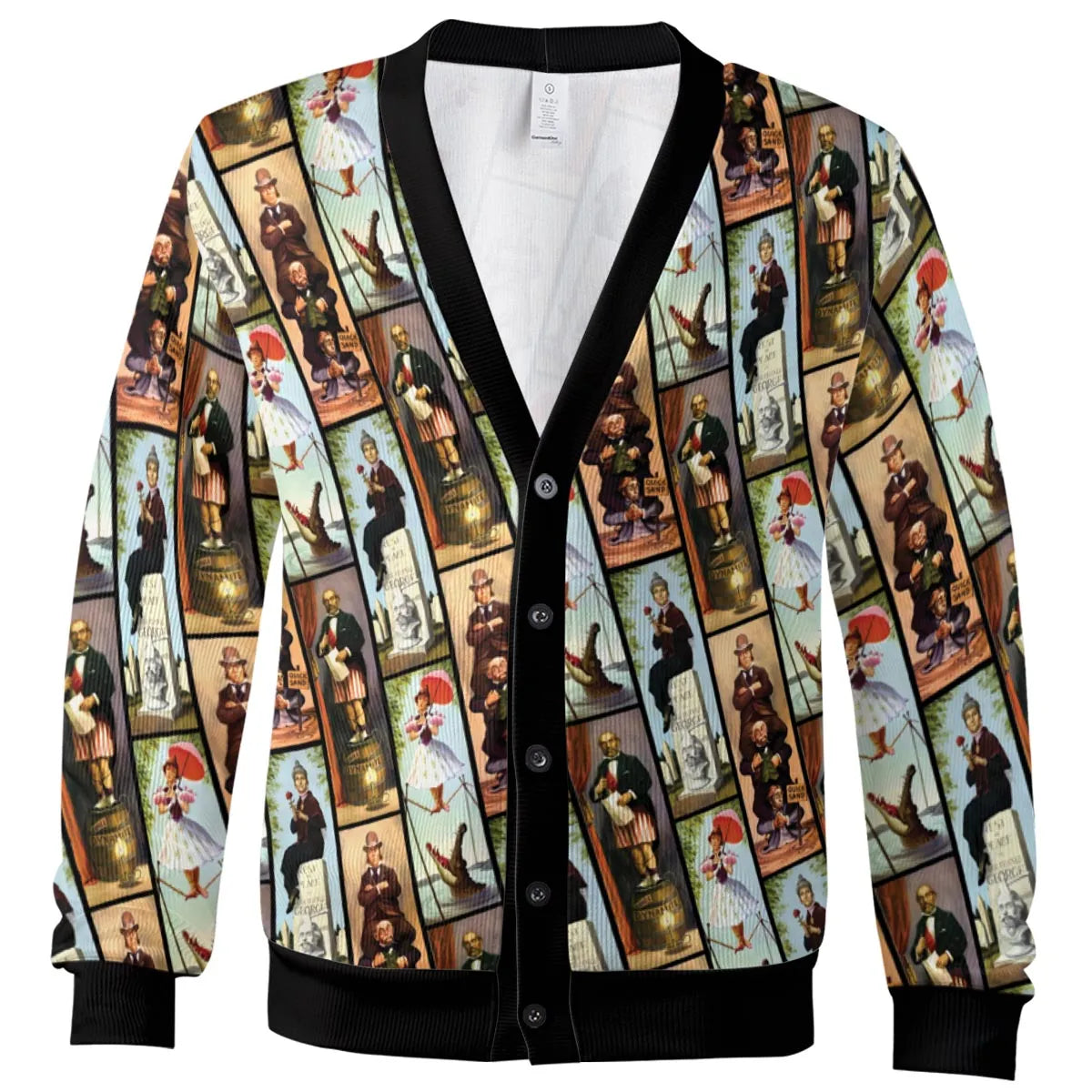 Haunted Mansion Vintage Stretch Pattern Cardigan