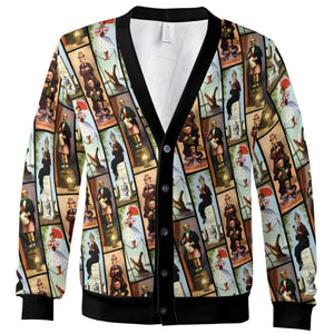 Haunted Mansion Vintage Stretch Pattern Cardigan