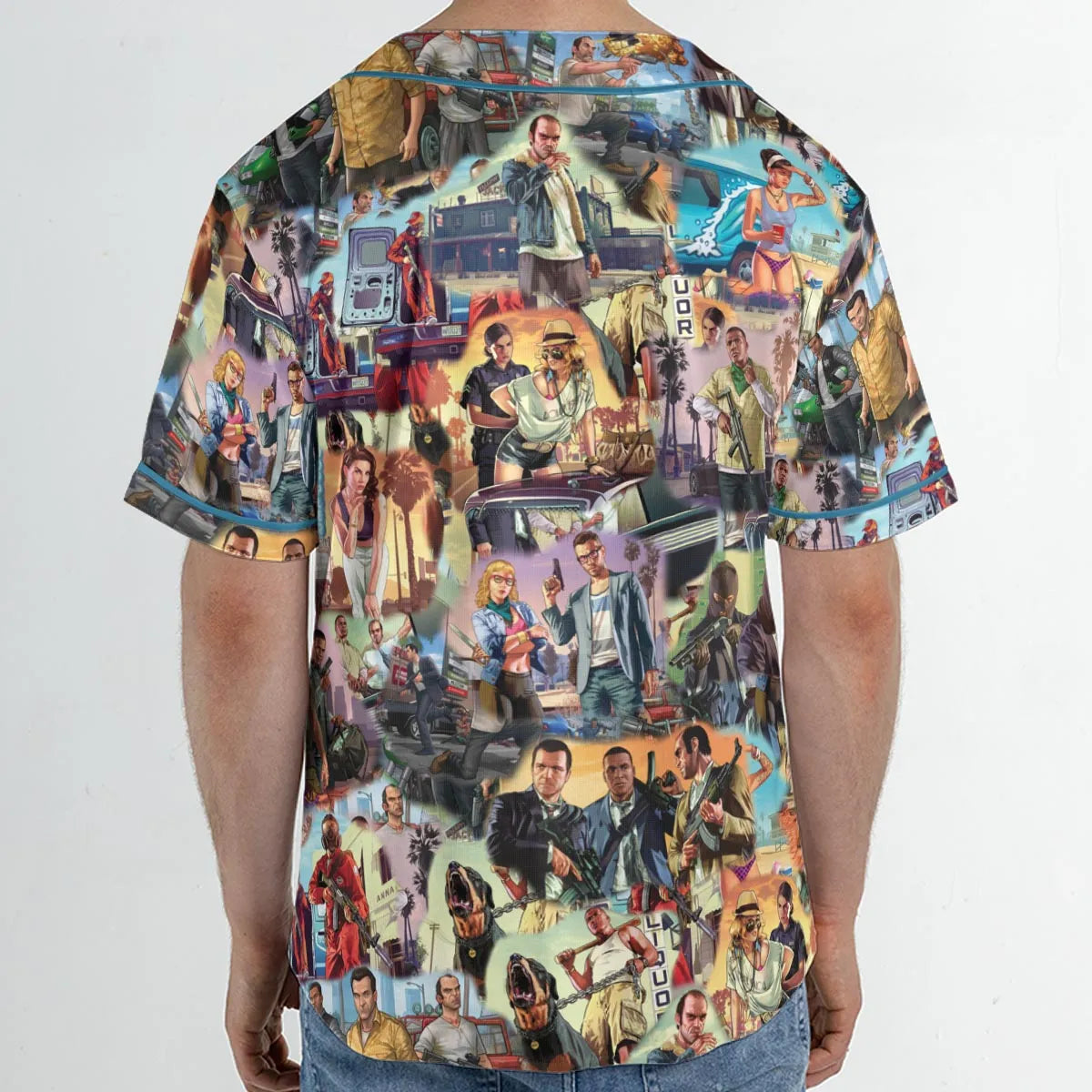 GTA Grand Theft Auto Scenes Unisex Baseball Jersey