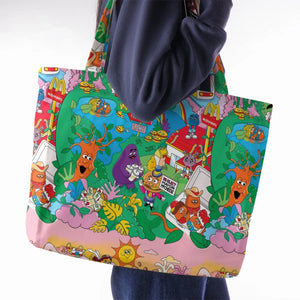 Foodland Mcdonaldland Large Tote Bag