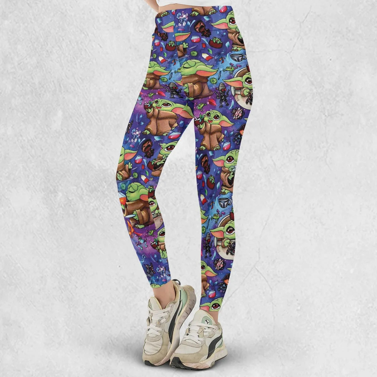 Baby Yoda In the Galaxy Legging