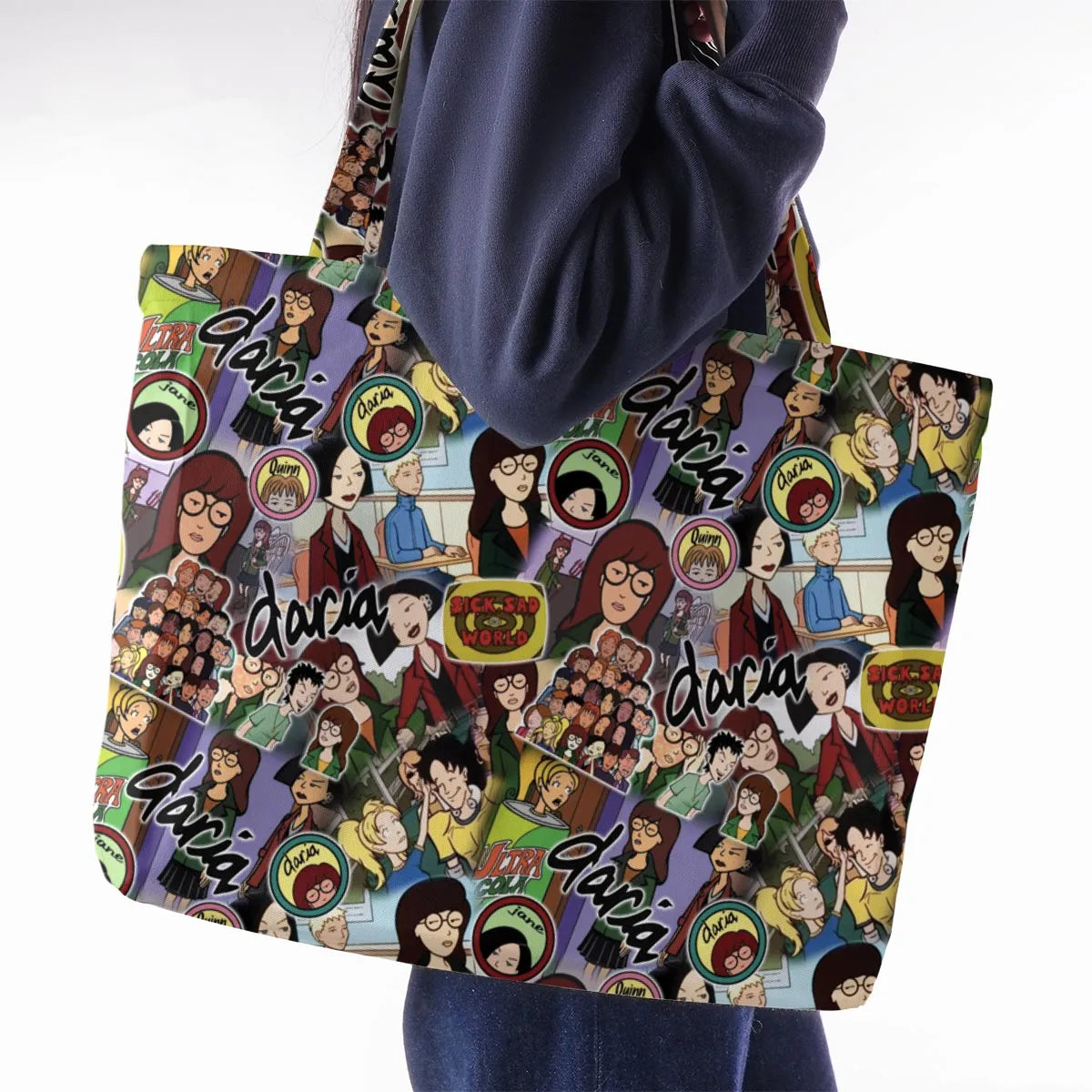 Sick Sad World Daria Large Tote Bag