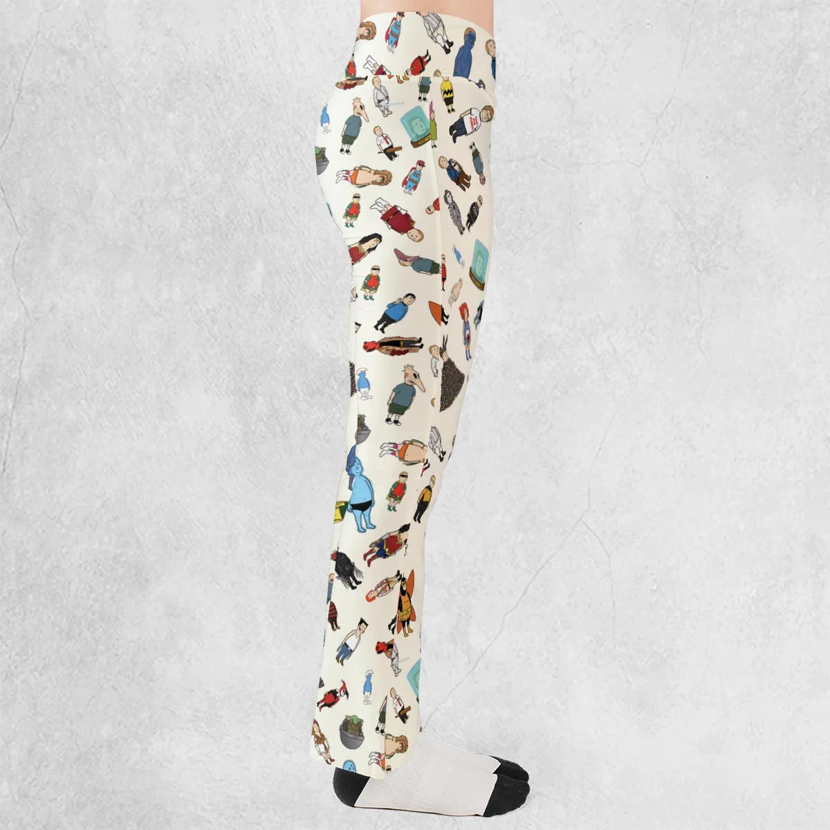 Bobby Hill King Of The Hill Pattern Flare Leggings