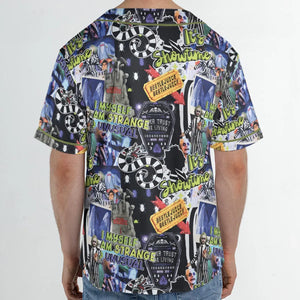 I Myself Am Strange Unusual Beetlejuice Unisex Baseball Jersey