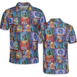 Beauty And The Beast Story Windows AOP Men/Women Polo Shirt