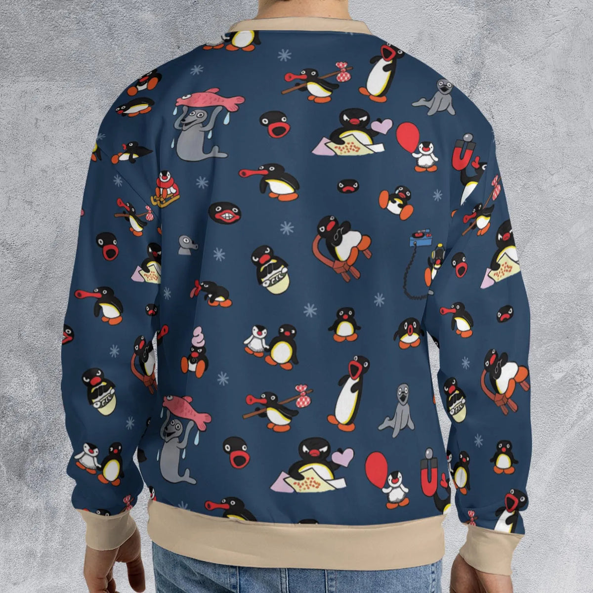 Noot Noot Pingu All-over Print Sweatshirt