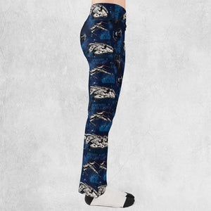 Star Wars Ships Pattern Flare Leggings