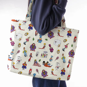 Schoolhouse Rock Characters Large Tote Bag