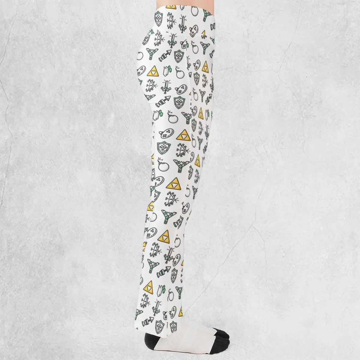 The Zelda Pixel Style Flare Leggings