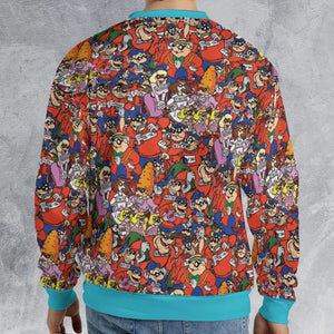 Beagle Boys Patterns All-over Print Sweatshirt