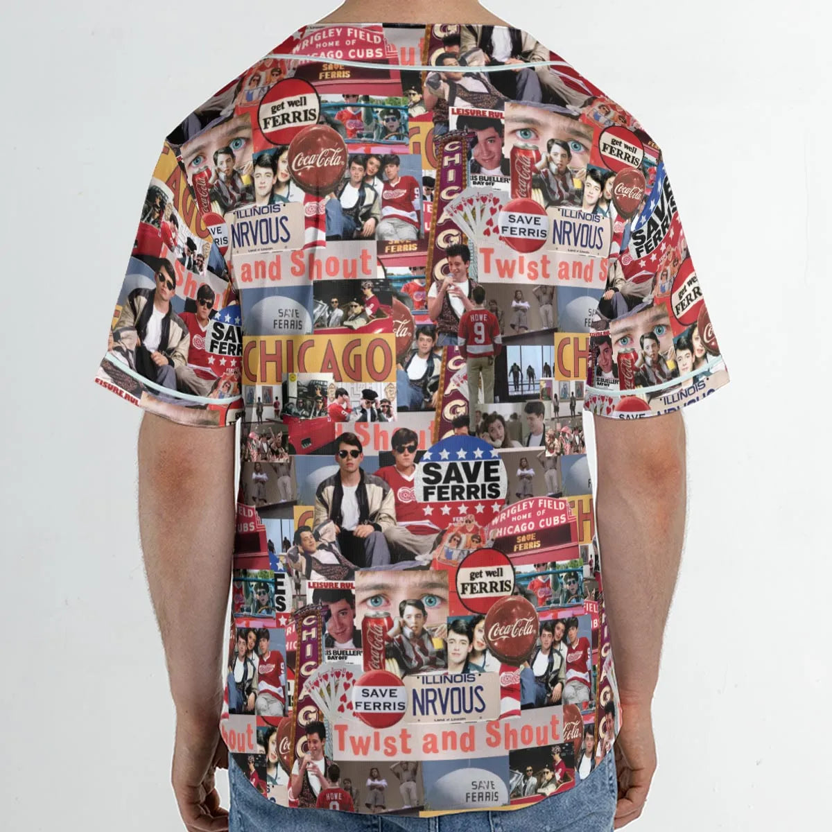 Vintage Aesthetic Ferris Bueller's Day Off Unisex Baseball Jersey