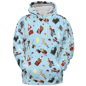 Chitty Chitty Bang Bang Patterns All-over Print Hoodie