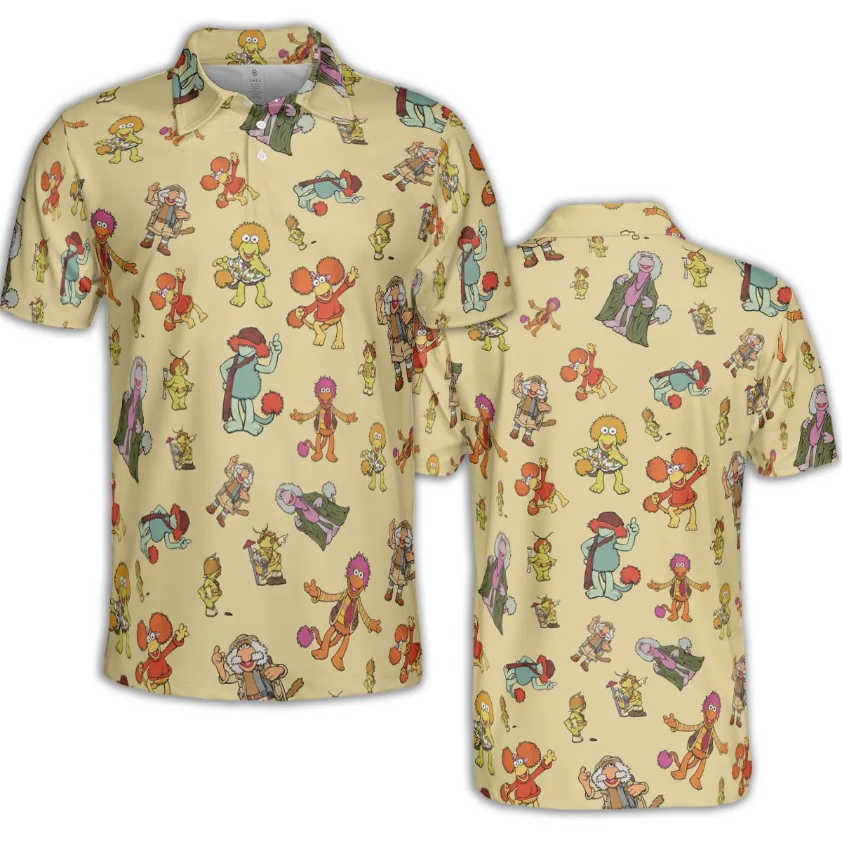 Fraggle Rock Characters AOP Men/Women Polo Shirt