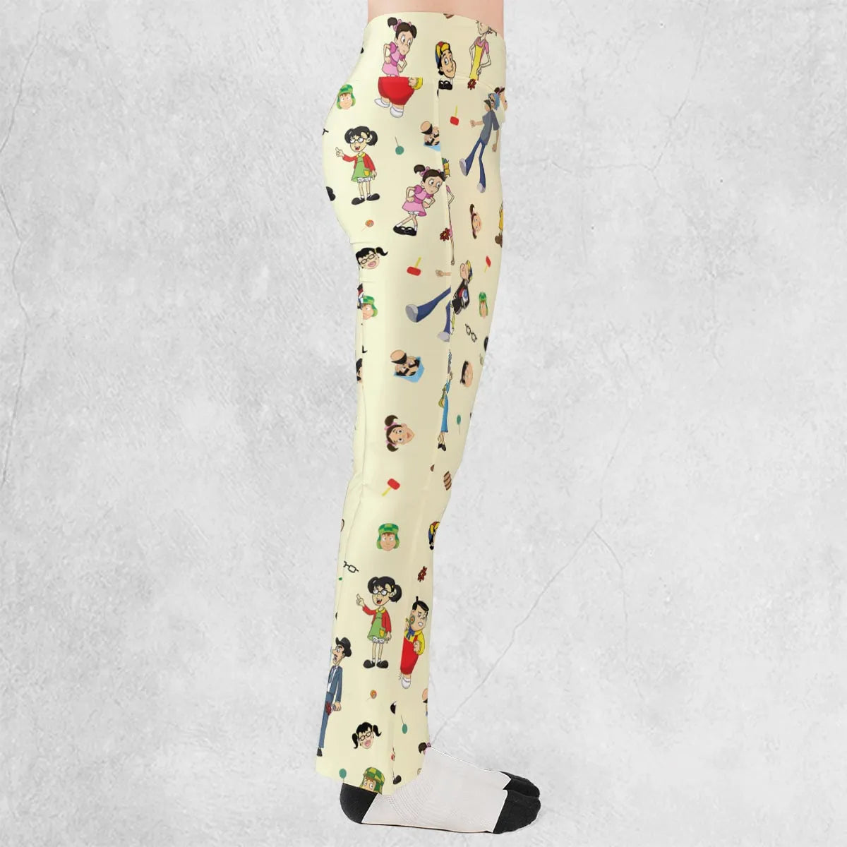 El Chavo Cartoon Characters Flare Leggings