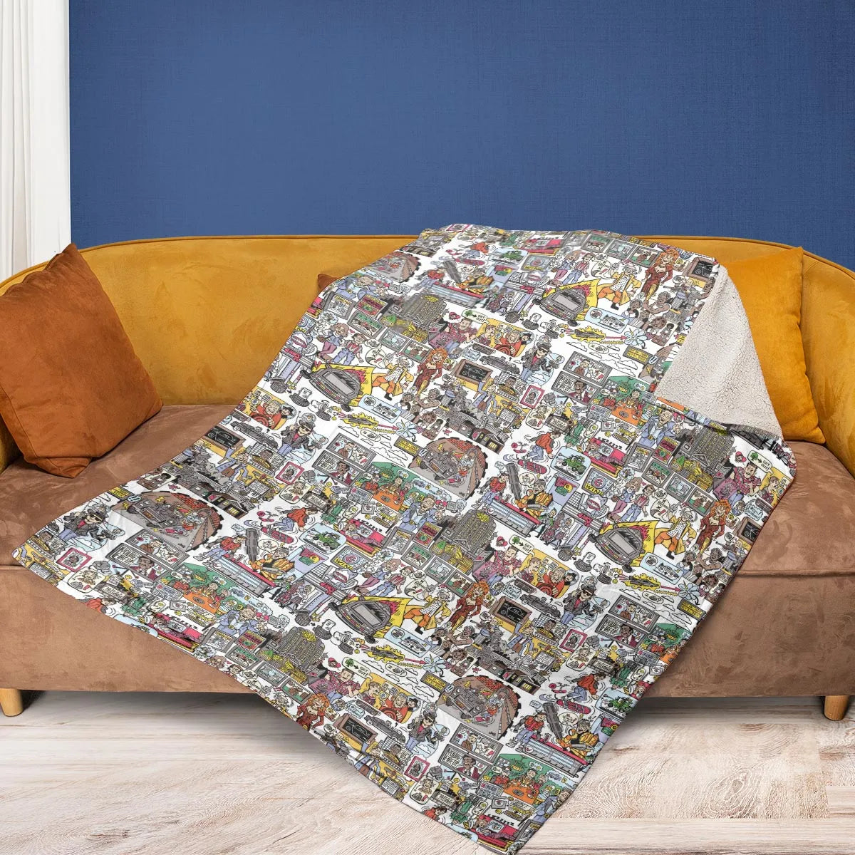 Back To Style Back To The Future Fleece Blanket