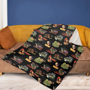 Teaming Monsters All Up Universal Monsters Fleece Blanket