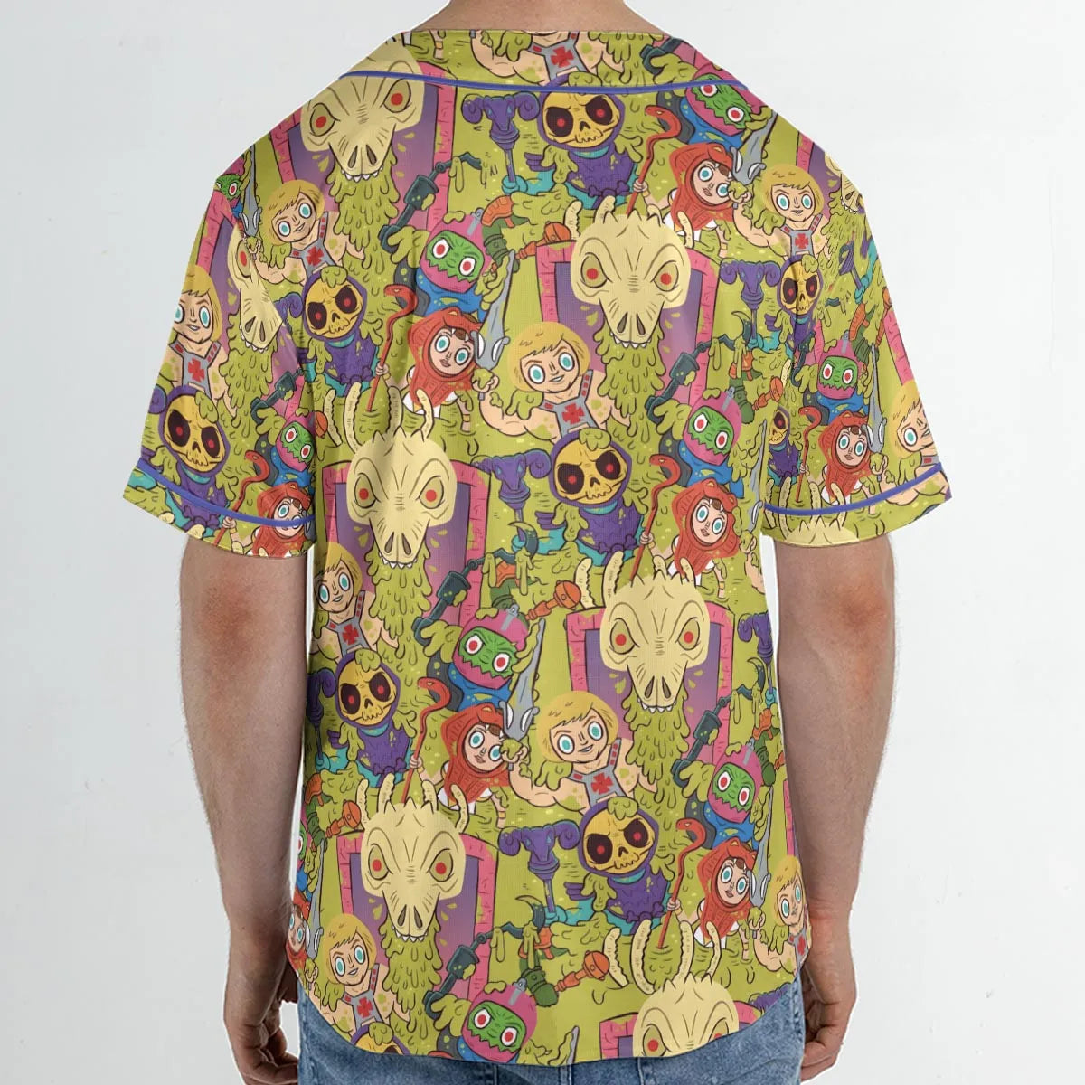 Victims of the Slime Pit He-Man and the Masters of the Universe Unisex Baseball Jersey
