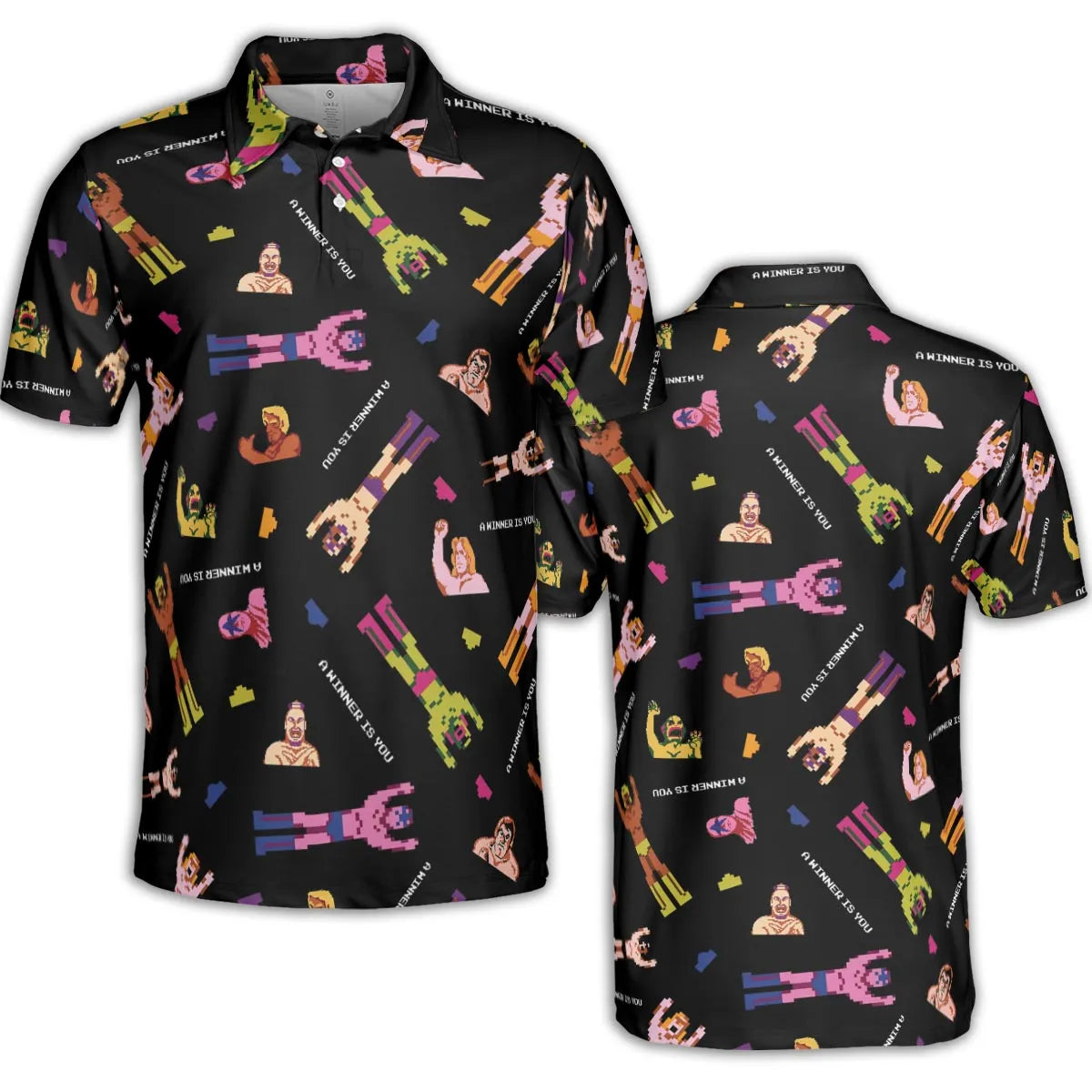 Wrestling Fighters Pro Wrestling AOP Men/Women Polo Shirt