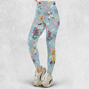 Marty McFly Dr. Emmett Brown Back To The Future Legging