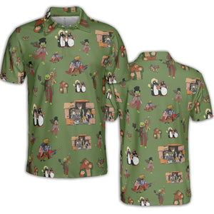 The Muppet Christmas Carol Characters AOP Men/Women Polo Shirt