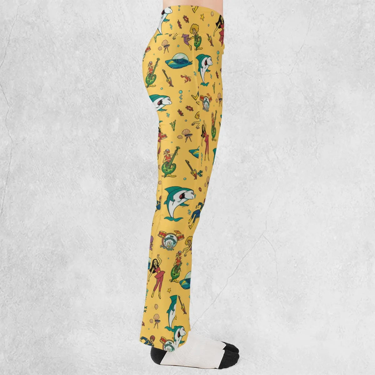 Undersea Style Jabberjaw Flare Leggings