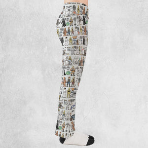 Egyptian Galaxy Wars Flare Leggings