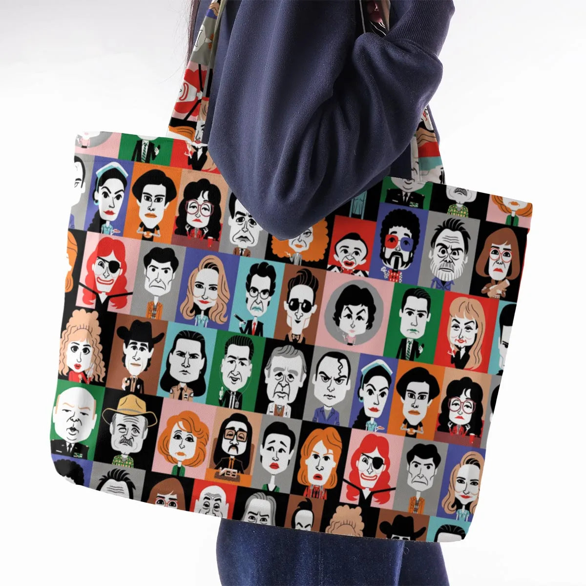 Twin Peaks Characters Large Tote Bag