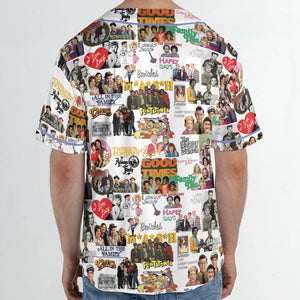 Stuck in the 80s Famous Sitcom Unisex Baseball Jersey