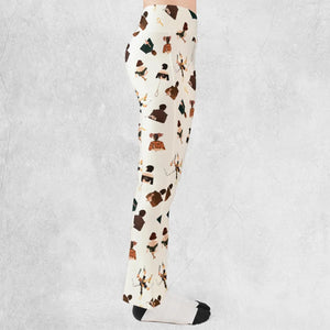 Clue The Movie Characters Pattern Flare Leggings