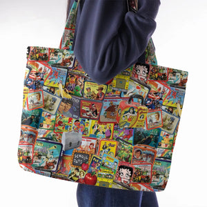 Retro Land TV Shows Large Tote Bag