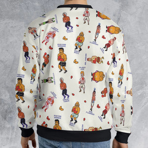 Retro Game Punch Out All-over Print Sweatshirt