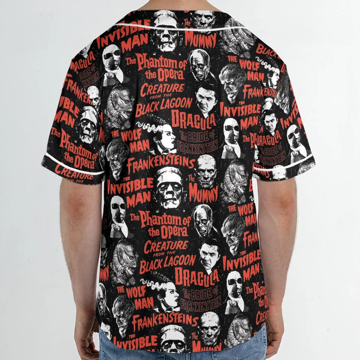Monster Tiles Unisex Baseball Jersey