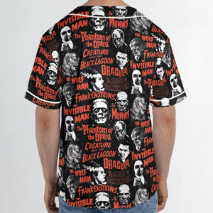 Monster Tiles Unisex Baseball Jersey