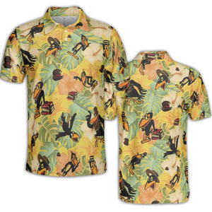 Bird Of A Feather Heckle And Jeckle AOP Men/Women Polo Shirt