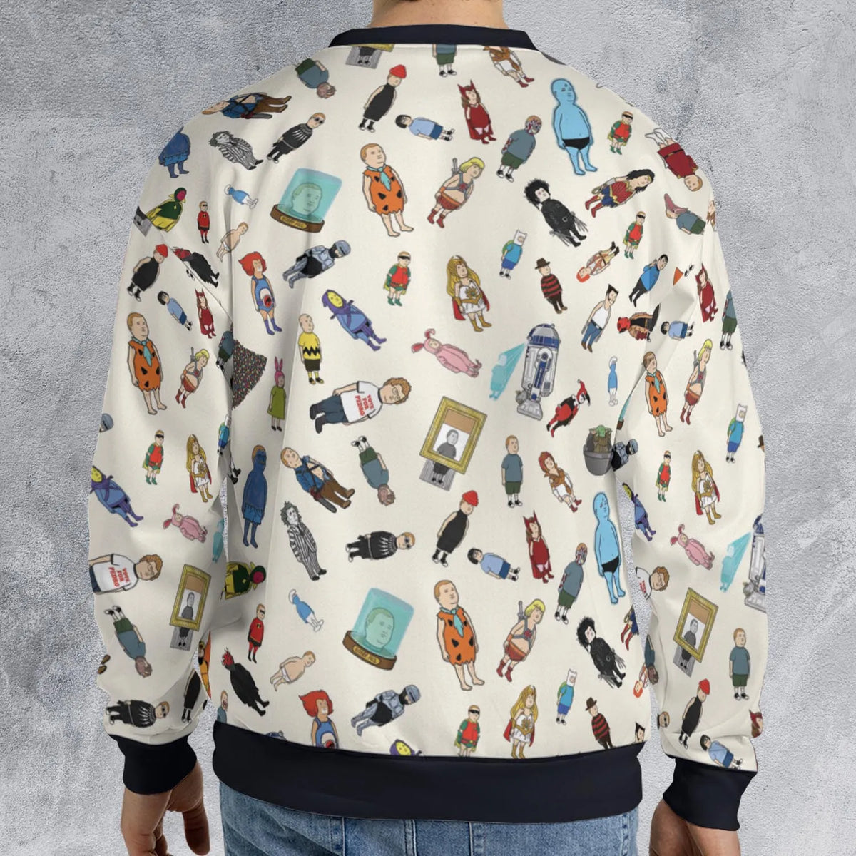 Bobby Hill King Of The Hill Pattern All-over Print Sweatshirt
