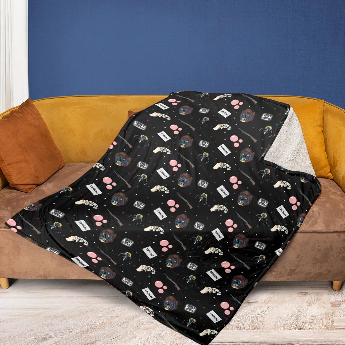 Consume They Live Patterns Fleece Blanket