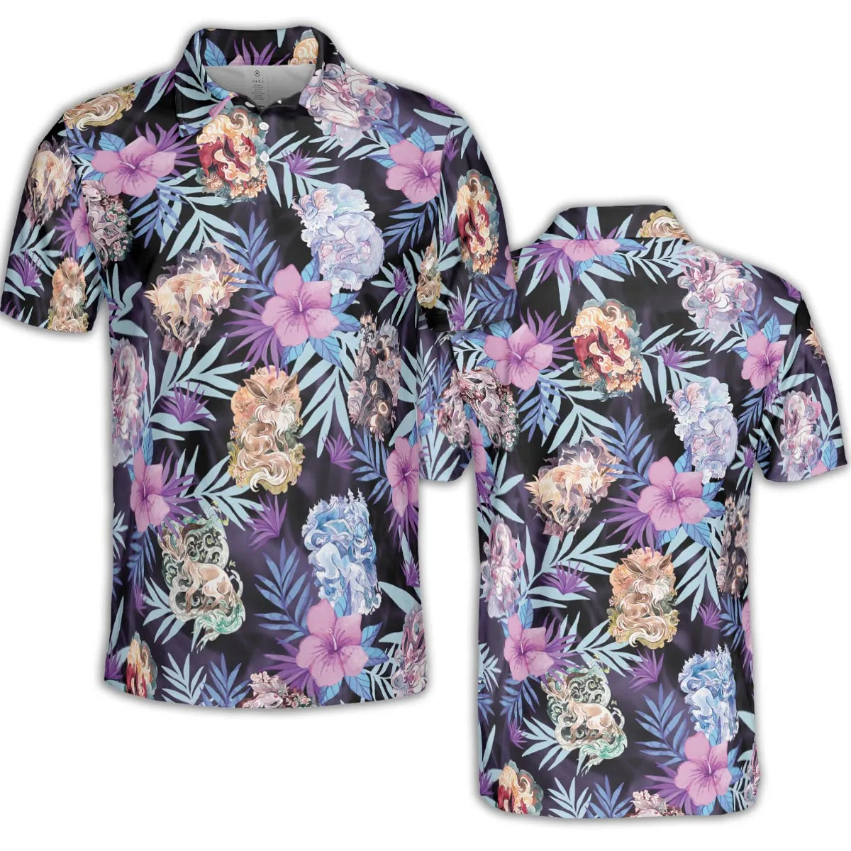 Eevee Evolutions Fancy Style AOP Men/Women Polo Shirt