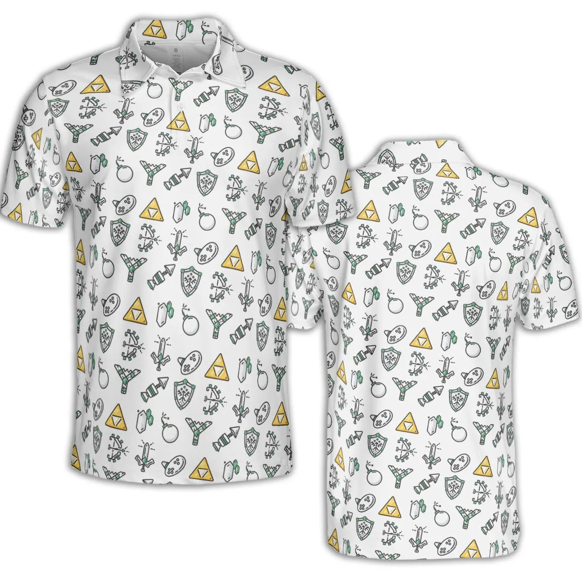 The Zelda Pixel Style AOP Men/Women Polo Shirt