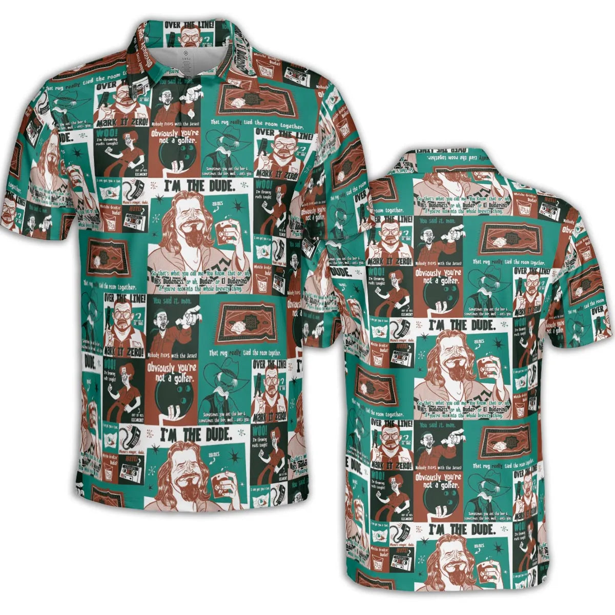 I'm The Dude The Big Lebowski AOP Men/Women Polo Shirt