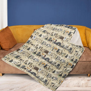 Bayeux Tapestry Monty Python Fleece Blanket