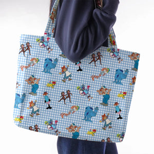Wholesome Memories Stitched Raggedy Ann & Andy Large Tote Bag