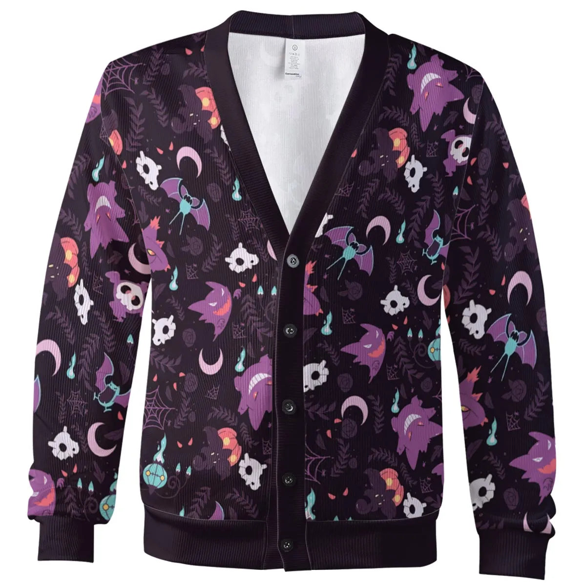 Lavender Town Pokemon Pattern Cardigan