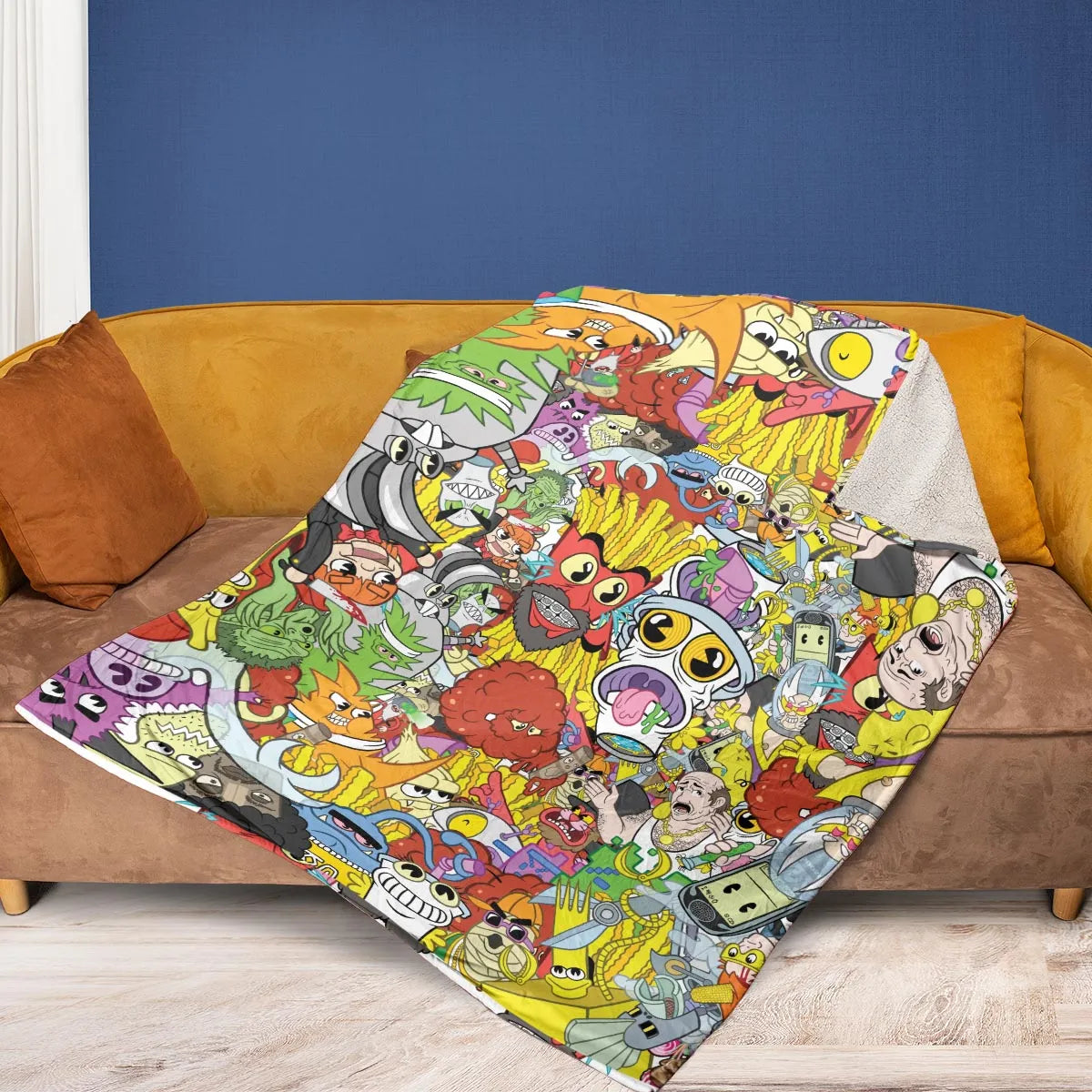 Pure Chaos Aqua Teen Hunger Force Fleece Blanket