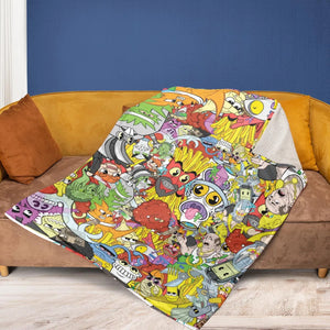 Pure Chaos Aqua Teen Hunger Force Fleece Blanket
