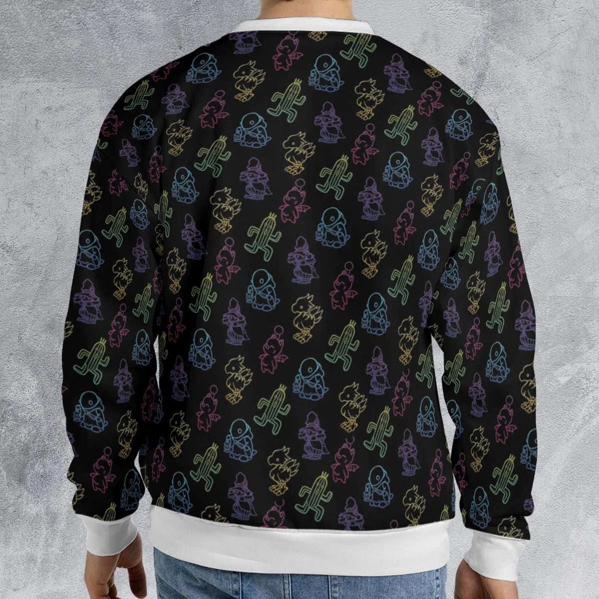 From Chocobos To Cactuars Final Fantasy All-over Print Sweatshirt
