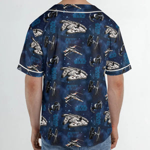 Star Wars Ships Pattern Unisex Baseball Jersey