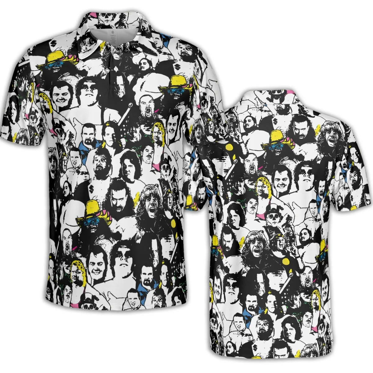 Iconic faces Royal Rumble AOP Men/Women Polo Shirt