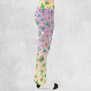 Rainbow Pokemon Pattern Flare Leggings