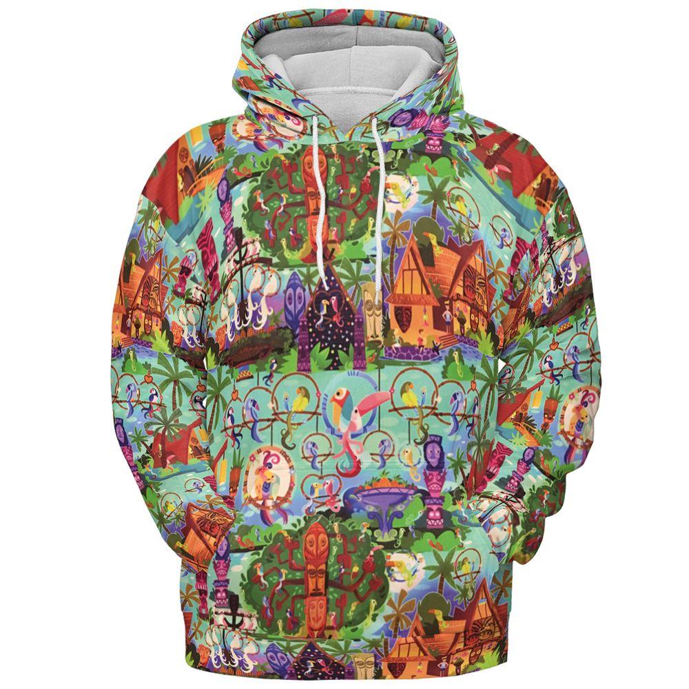 All-over Print Hoodie - QUSX67X8 -  - 2