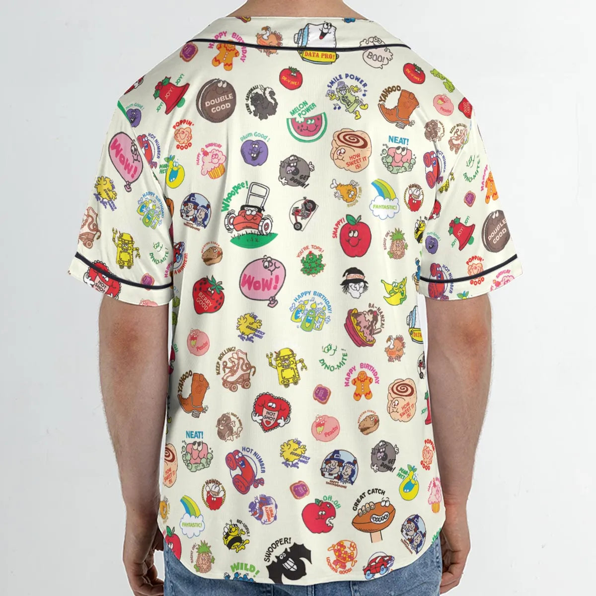Vintage Trend Matte Scratch & Sniff Unisex Baseball Jersey